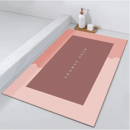 Килимок у ванну кімнату GTM Absorb Memos 40 х 60 см Pink (40613P)