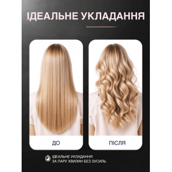 Стайлер плойка автоматична для завивки локонів бігуді для волосся YX B Luni GTM швидке нагрівання кераміка хвилі Violet