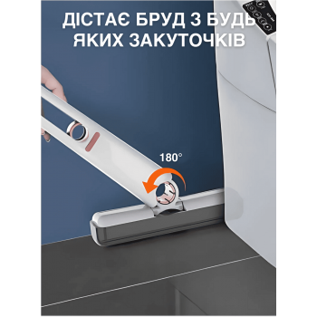 Складана міні швабра щітка для всіх видів поверхонь Mop GTM XL з м'якою насадкою автовіджим чисті руки для Дому та Авто (XV340LA)