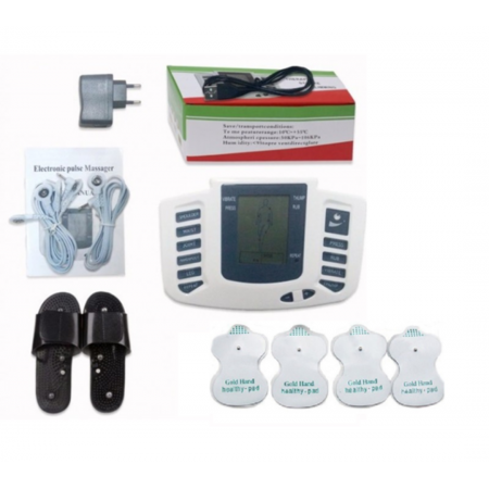 Акупунктурний масаж для всього тіла та ног Echo Massager JR-309 Міостимулятор з тапочками для масажу електромасажер (I45185M)