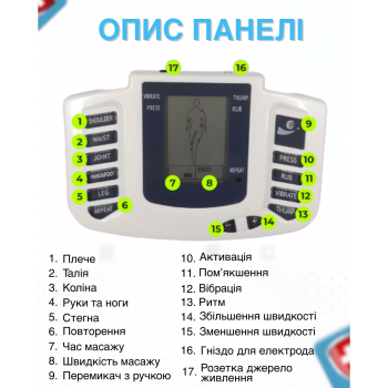 Акупунктурний масаж для всього тіла та ног Echo Massager JR-309 Міостимулятор з тапочками для масажу електромасажер (I45185M)