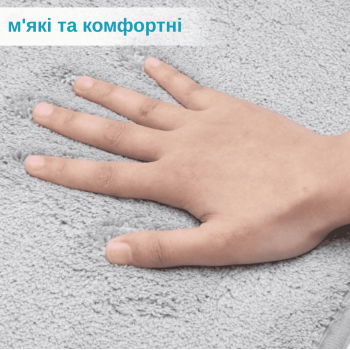Килимок у ванну GTM Room Mat Набір 3в1 антиковзаючий килимок для ванної кімнати для туалету