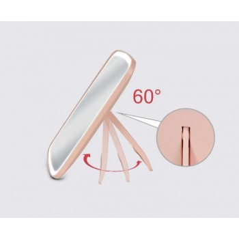 Настільне дзеркало з LED підсвічуванням GTM Judy Pink (1733IM)