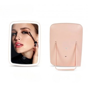 Настільне дзеркало з LED підсвічуванням GTM Judy Pink (1733IM)