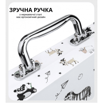 Великий художній набір для малювання та творчості у валізі GTM Set WA 63 предметів для дітей та дорослих 35 х 25 х 5 см