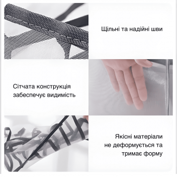 Набір органайзерів 4шт GTM Grid Organizer для зберігання нижньої білизни шкарпеток ременів краваток аксесуарів в шафу комод тумбочку